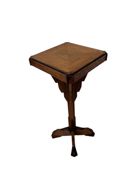 Art Deco Amsterdamse School Petite Pedestal Table, 1920s